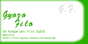 gyozo filo business card