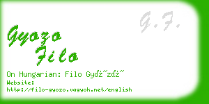 gyozo filo business card